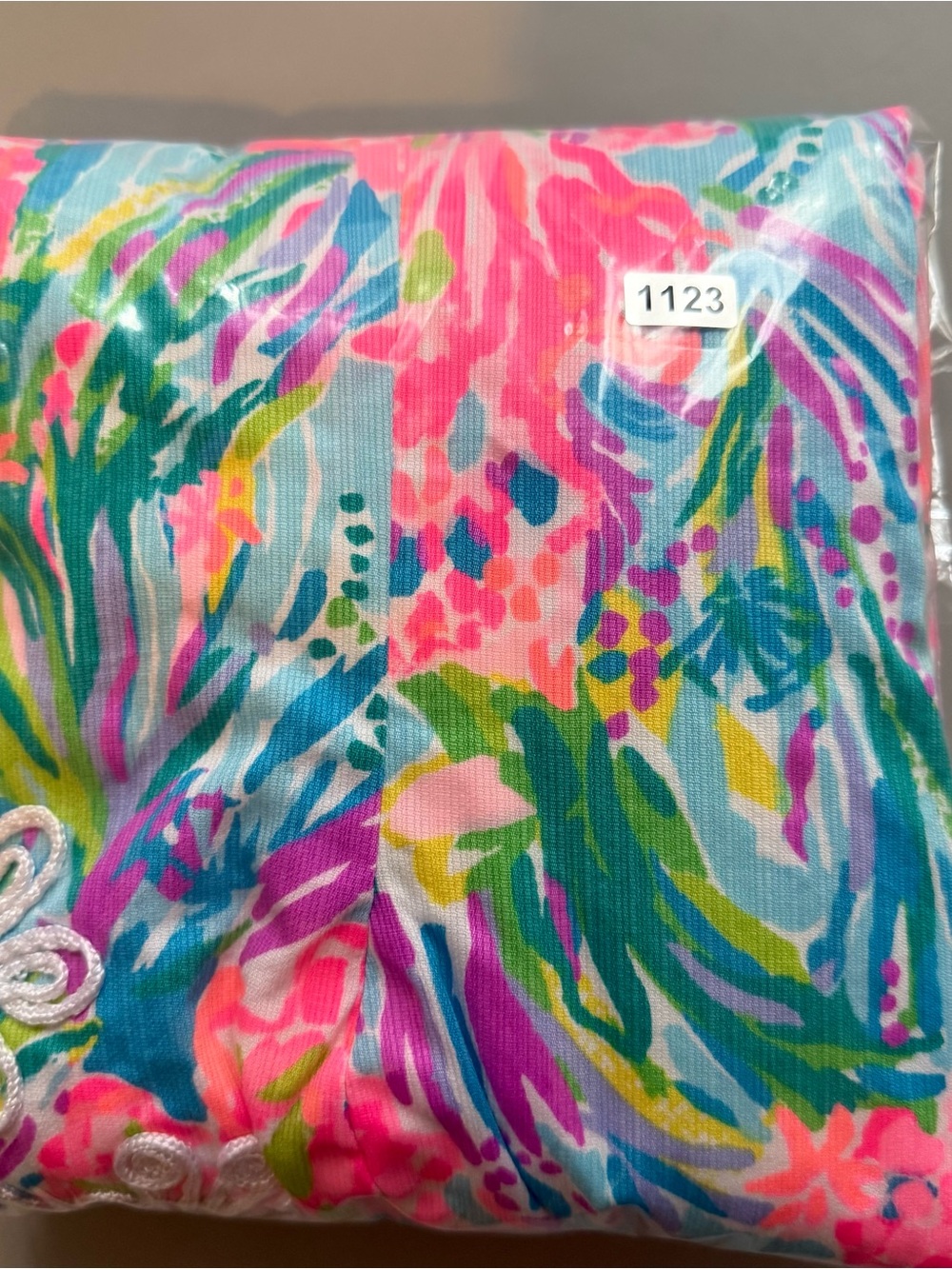 Lilly Pulitzer Gabby Mini Shift Dress Pink Tropical Embroidered Size 0 - Picture 9 of 9
